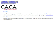 Tablet Screenshot of chicagoartcriticsassociation.org